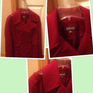 Red Wool Business Jacket