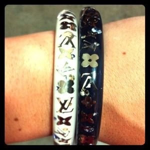 Louis Vuitton bangles.