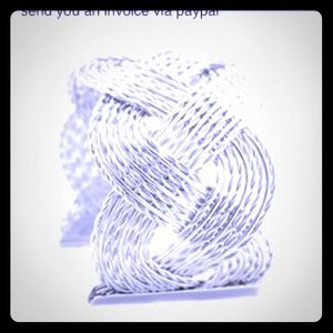 Silver cuff bracelet