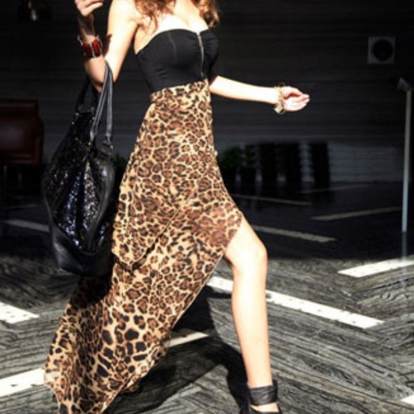 ONE MORE LEFT! SEXY LEOPARD CHIFFON DRESS