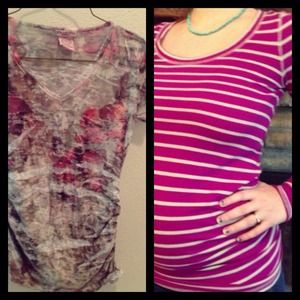 RESERVED Maternity top bundle. 💙