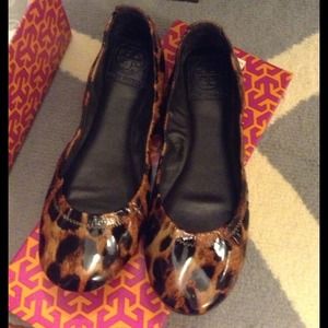 Tory Burch Eddie Leopard flats