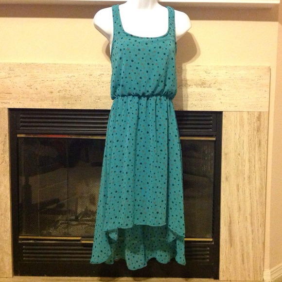 Mary Jane Dresses & Skirts - SOLD Polka dot High low dress with top bundle!