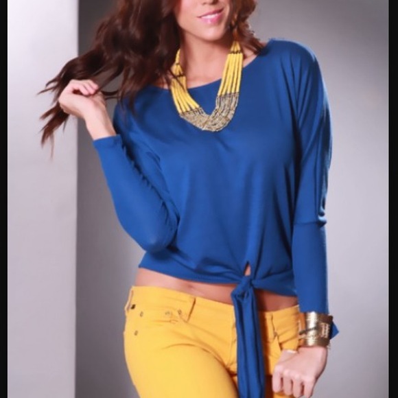 Royal blue top