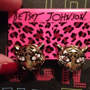 DONATED - BETSEY JOHNSON Tiger Earrings