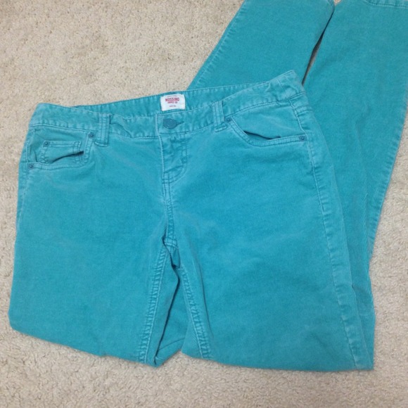 Blue corduroy pants