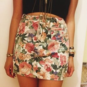 Vintage Floral Skirt