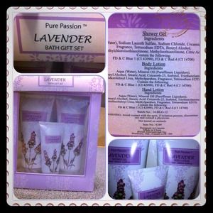 Lavender bath set. Lotion