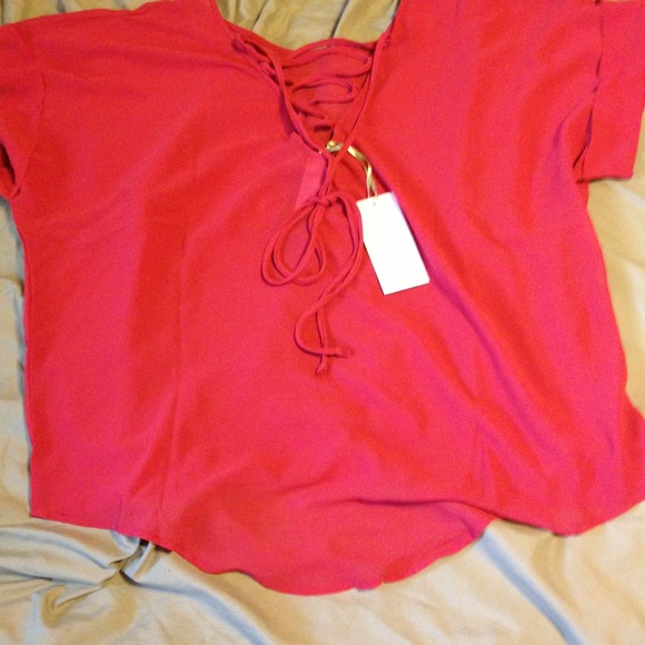 Flowing Sheer Burnt Orange Top