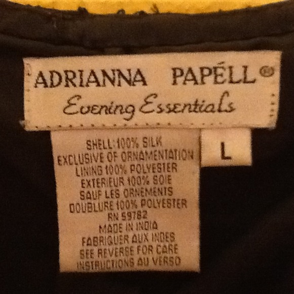 Adrianna Papell Ornamented Fringe Bead Top - Picture 2 of 4