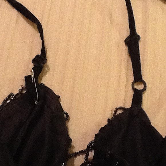 Adrianna Papell Ornamented Fringe Bead Top - Picture 4 of 4