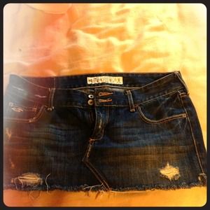 Hollister size 3 jean skirt