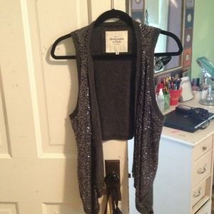 Abercrombie sequin sleeveless sweater