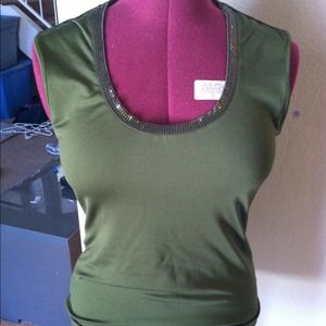 New York and Co. Beaded dress shirt