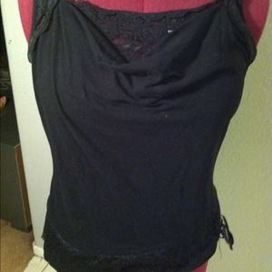 Black lace top