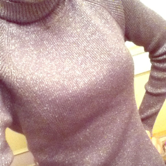 turtle neck, grey&silver, really pretty!(: