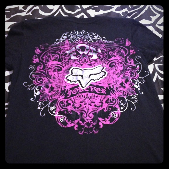 Black/Pink Fox Shirt