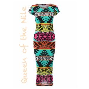 ✨SOLD✨ "Bold Boho" Midi Dress - 12/14