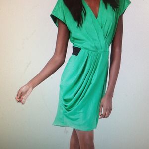 ASOS Green Wrap Dress