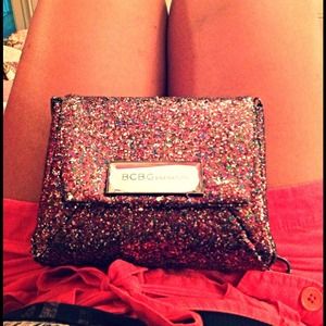 BCBG glittery cross bag