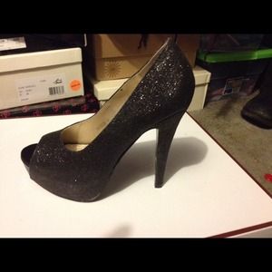 Sexy black stilettos