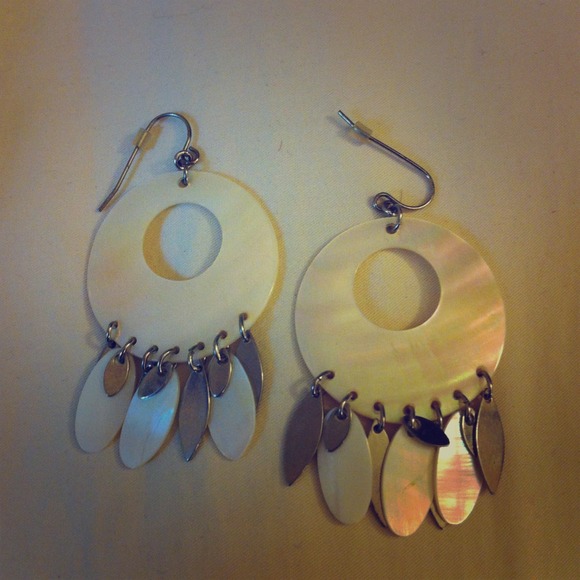 White earring