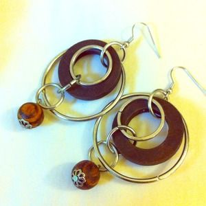 Wooden earring