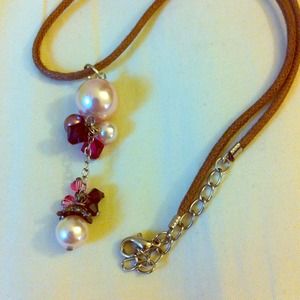 Purple beaded necklace