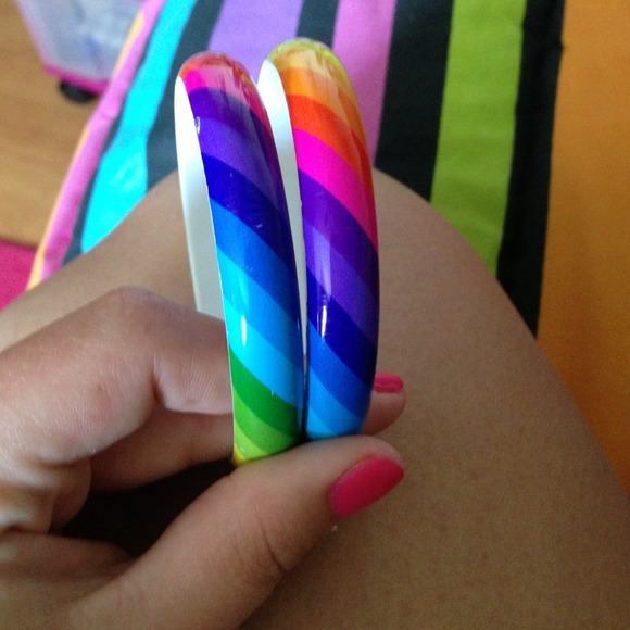 Rainbow bracelets