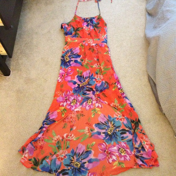 High low floral dress