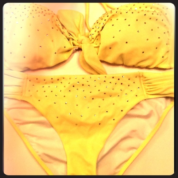 Victoria Secret Sexy Yellow Bathing Suit