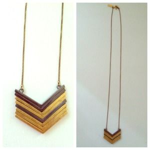 Madewell arrowstack necklace - vintage gold