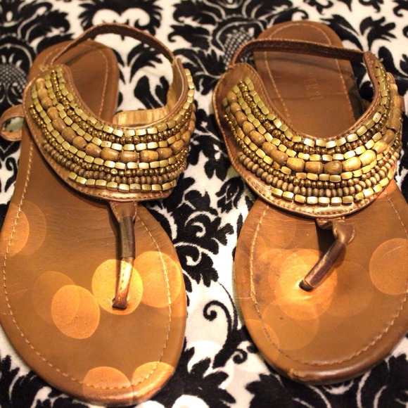 FOREVER 21 Beaded Sandals