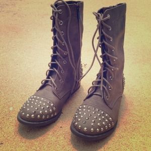 Studded Combat Boots