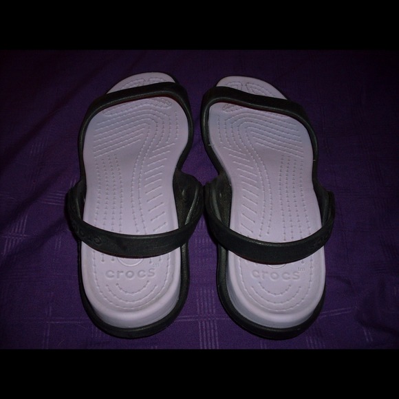 Crocs purple/black. Make an offer.