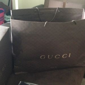 Very large Gucci shopping bag