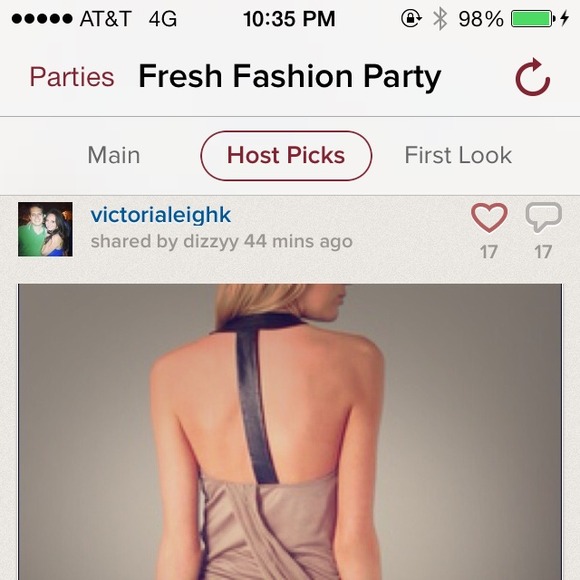 SOLD 🎉HOST PICK🎉 A+O leather t-back drapey dress - Picture 4 of 4