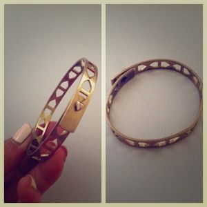 Madewell tracecraft bangle - light worn gold