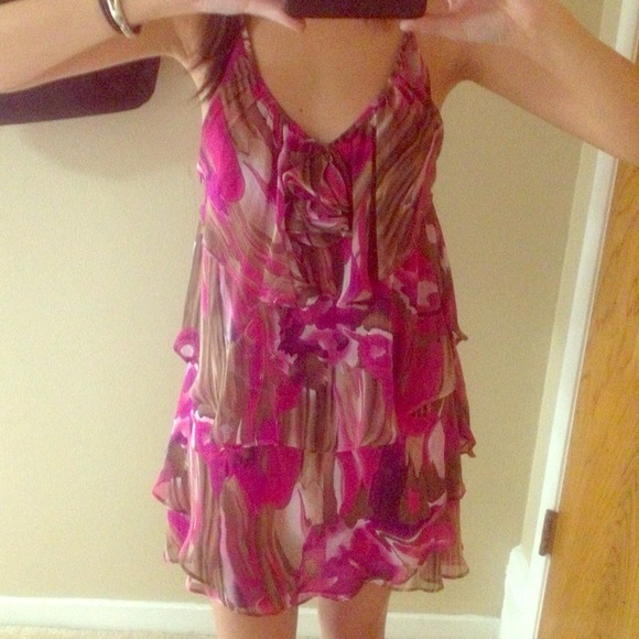 Pink / Fuchsia Flowy Sun-Dress