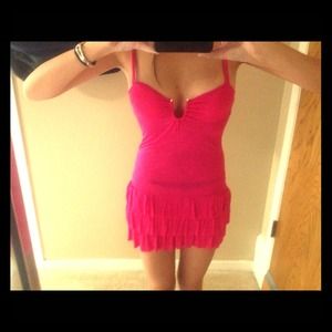 Hot Pink Mini-Dress