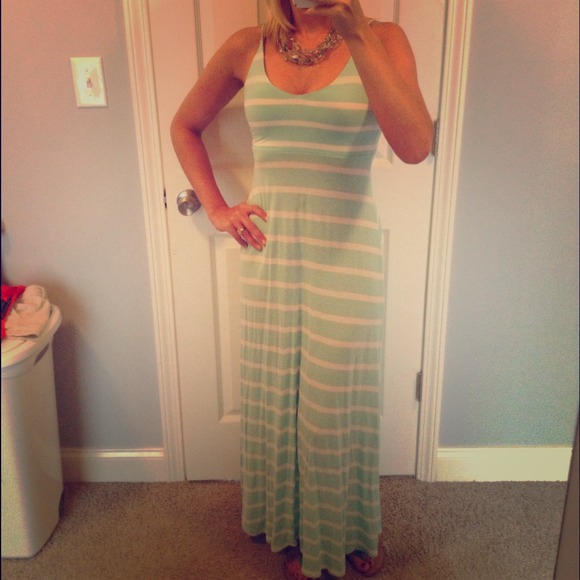 Forever 21 Mint Stripe Maxi size S