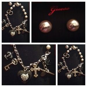 Guess Earring & Bracelet set