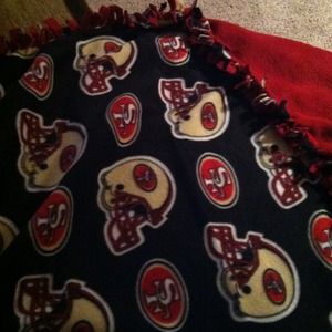 NGL 49ers fleece throw blanket!