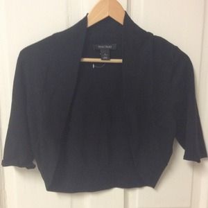 Black cotton shrug