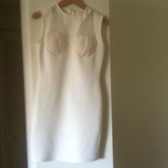 White mini dress