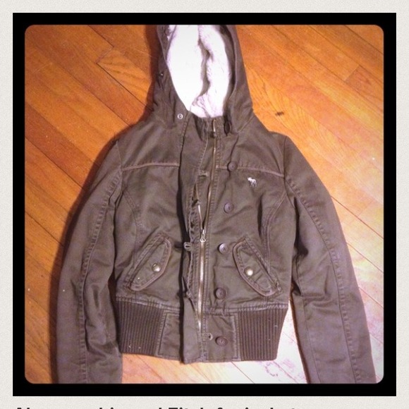 SOLD!!!!!!Abercrombie & Fitch fur jacket