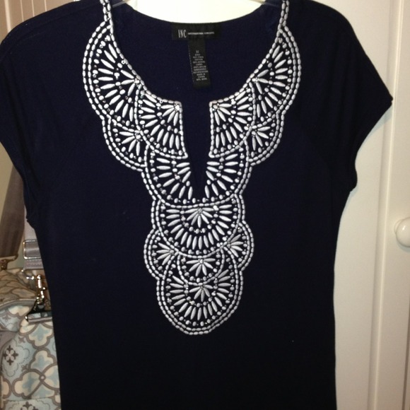 ❌❌SOLD❌❌Inc from Macys navy blue dress