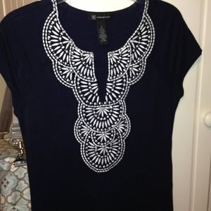 ❌❌SOLD❌❌Inc from Macys navy blue dress
