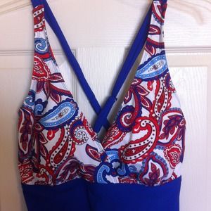🌹Blue Paisley Catalina Swim Suit🌹