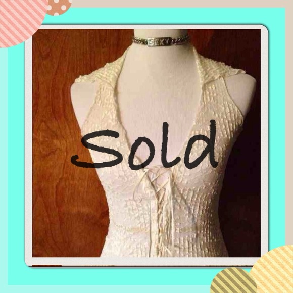 Lucent Tops - SOLD....Lace Halter Top